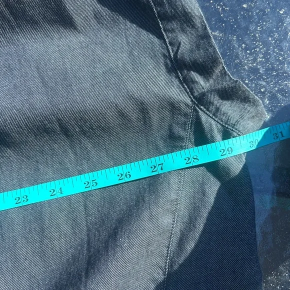 Eileen Fisher size 2X denim organic cotton twill shirt dress - Picture 9 of 10